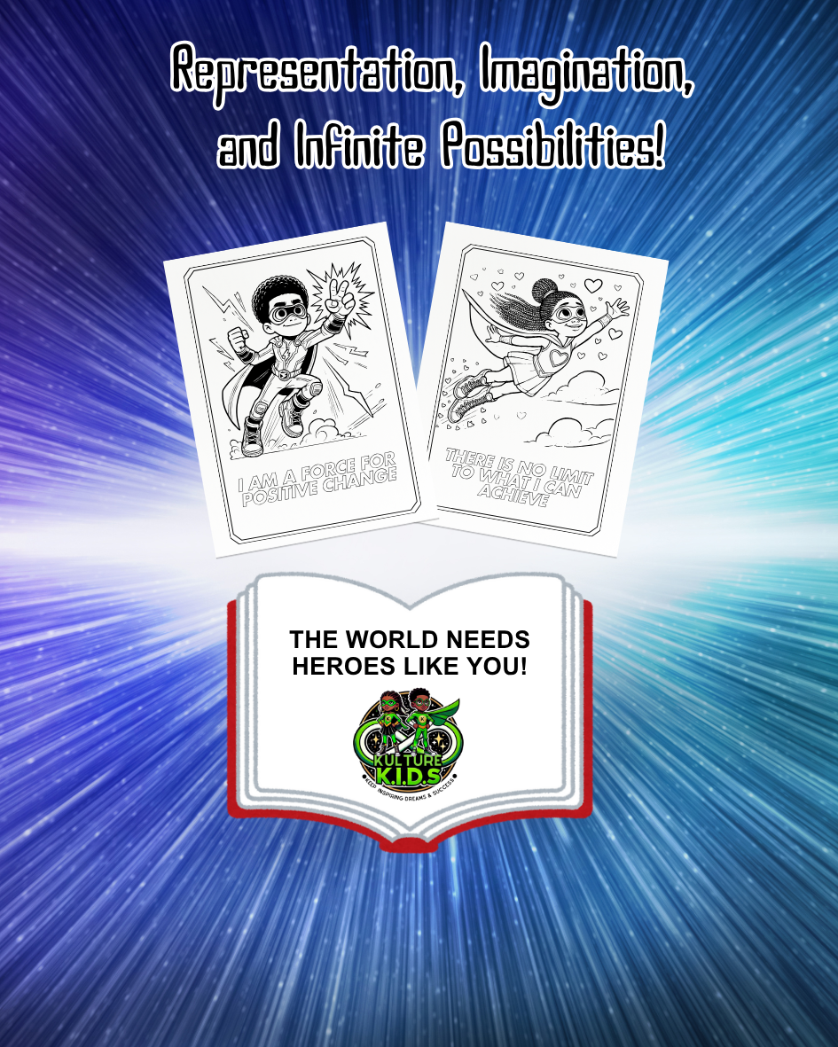 SUPERHERO AFFIRMATION COLORING BOOK