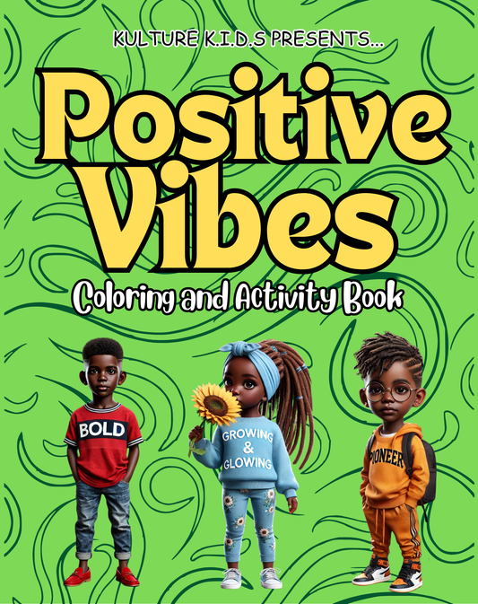 KULTURE K.I.D.S Positive Vibes Coloring & Activity Book