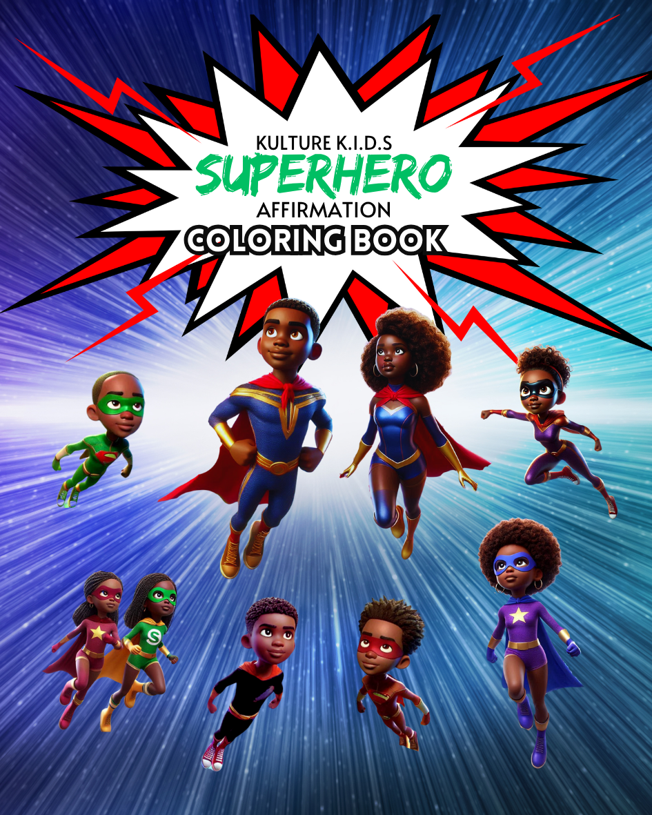 SUPERHERO AFFIRMATION COLORING BOOK