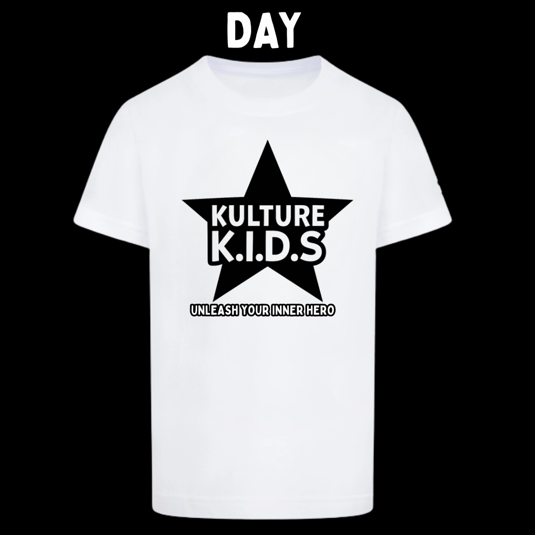 WHITE - YOU'RE A SHINING STAR GLOW-IN-THE-DARK SHORT SLEEVE SHIRT